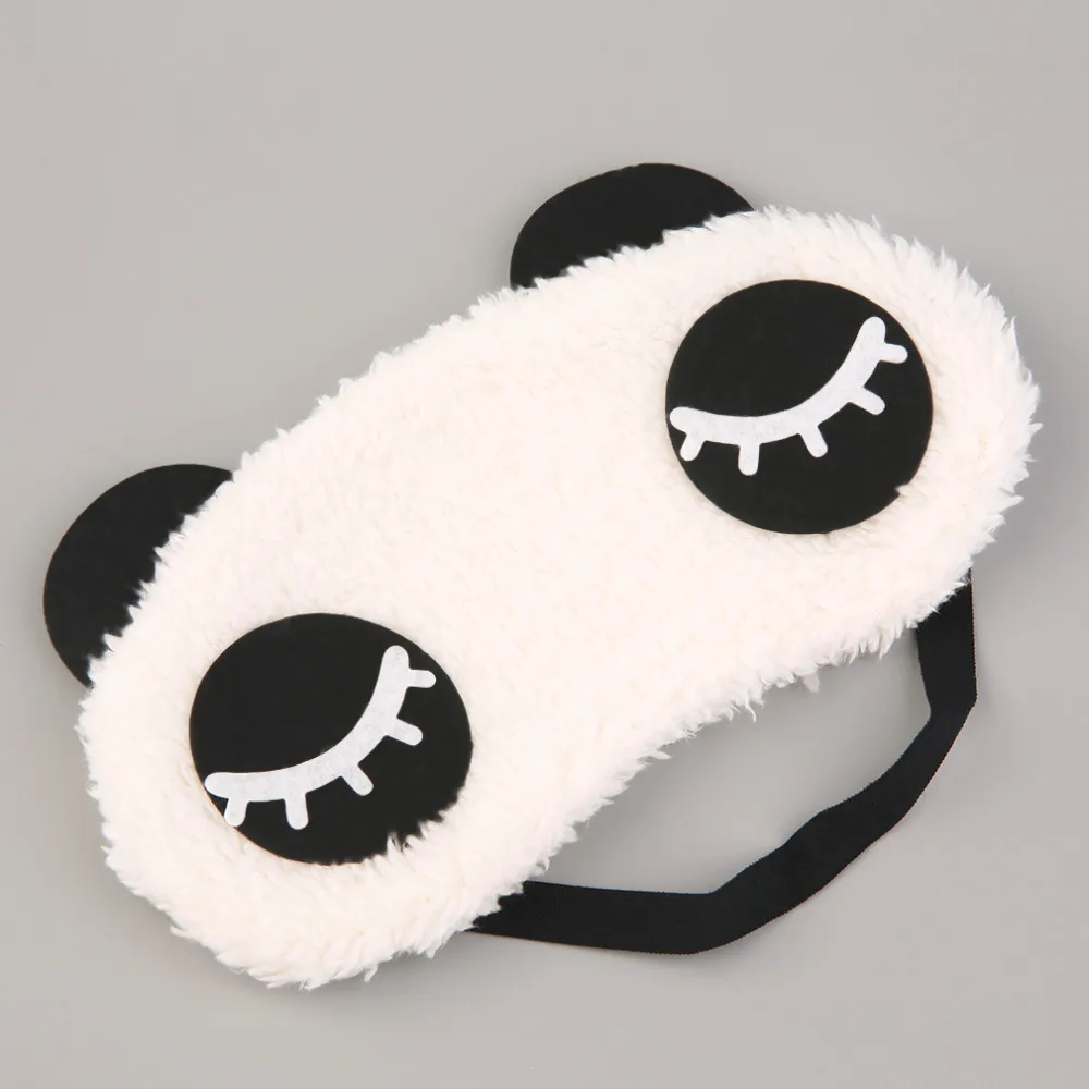 Милый Панда спальные маска для глаз маска для лица повязка для глаз 4 модели Eyemask белый хлопок + резинкой