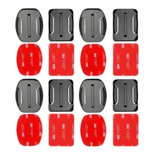 4pcs Flat and Curved Base Mount 3M VHB Stickers For GoPro Hero 5 3 4 Session