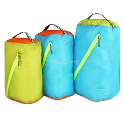 20D нейлоновая водонепроницаемая сумка для хранения с силиконовым покрытием 9Л, 30л, зеленая трава, синий