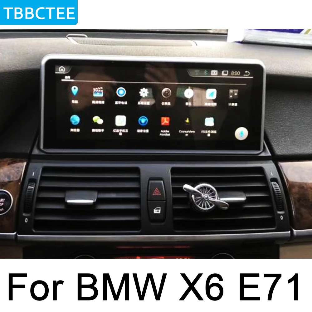 For BMW X6 E71 2011~2013 CIC Car Radio GPS Android multimedia Player Navigation AUX Stereo HD touch screen original style