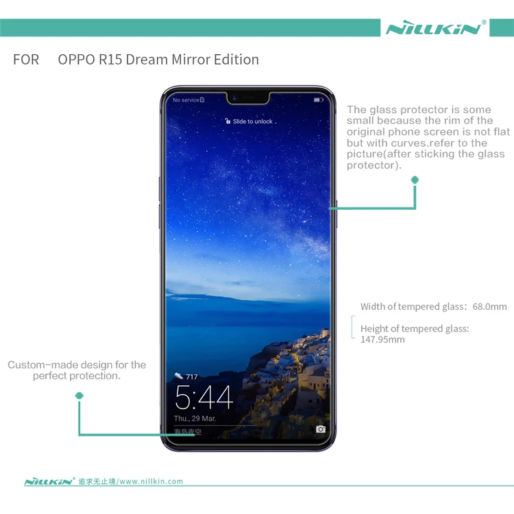 NILLKIN Удивительный H + PRO 2.5D закаленное Стекло Защитная пленка для OPPO R15 мечта