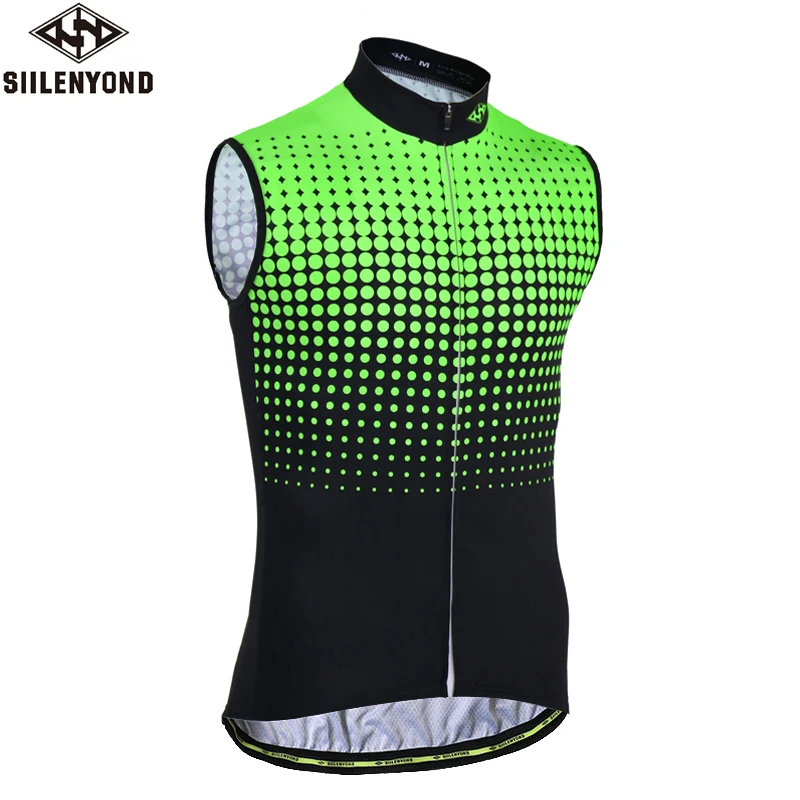 

Siilenyond 2019 Flour Green Sleeveless Cycling Jersey Quick-Dry Mountain Bicycle Cycling Clothing Summer Racing Bike Wear