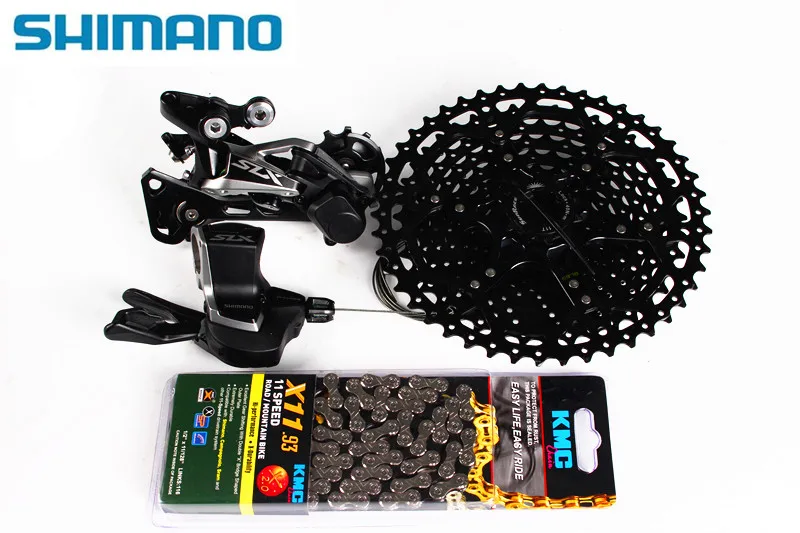 Shimano SLX M7000 Kit I-Spec II Sunrace Black 11//42T Cassette 11speed New