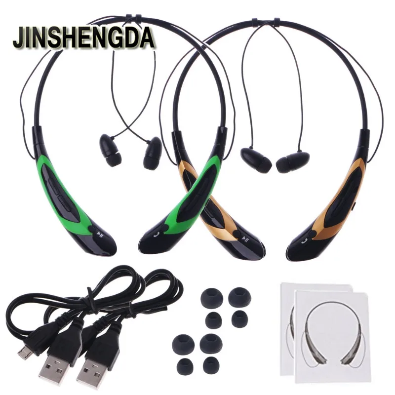 

JINSHENGDA Headset Earphone 1Set HBS760 Wireless Bluetooth V4.0 Headset Neckband In-Ear Earphone Sports With Mic