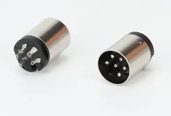 

DIN-6-07F DIN socket 6 PIN S Male Inline Plug Socket Audio AV Connector