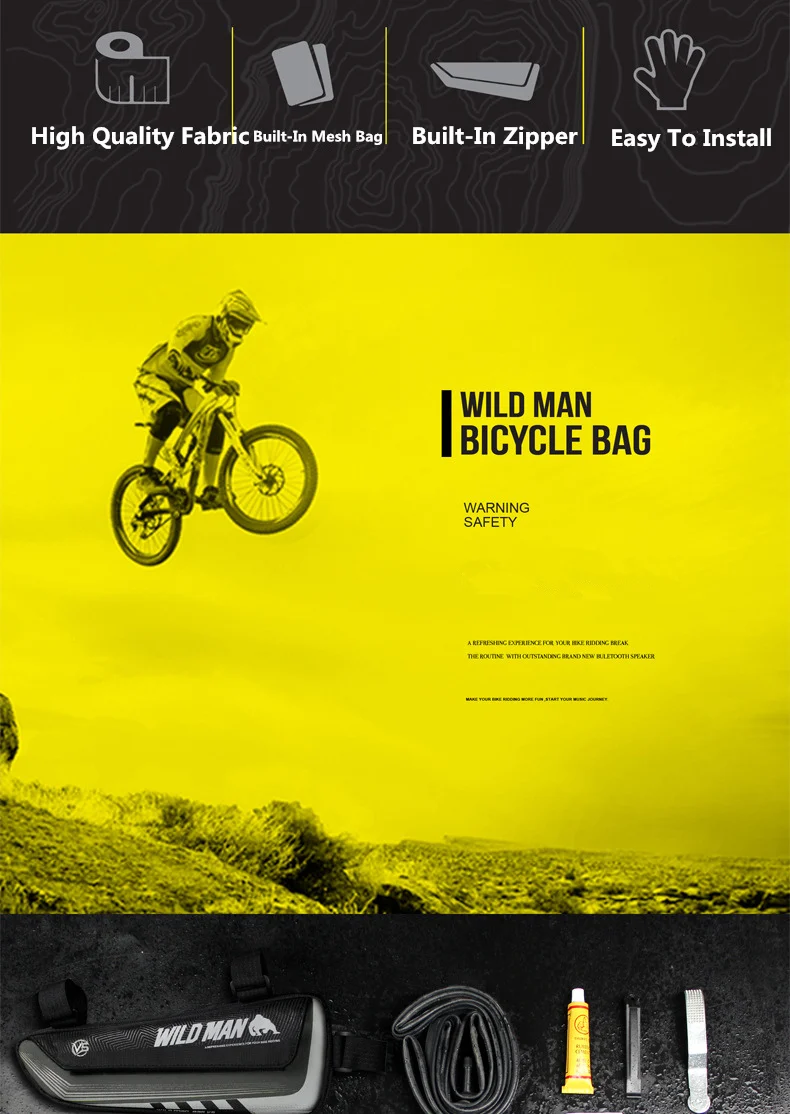 Discount New Bike Triangle Bag Tools Bag Large Capacity Wear-Resisting Rainproof Cycling MTB Road Bicycle Front Frame Top Tube Bag z4 6 Discount New Bike Triangle Bag Tools Bag Large Capacity Wear-Resisting Rainproof Cycling MTB Road Bicycle Front Frame Top Tube Bag z4 6