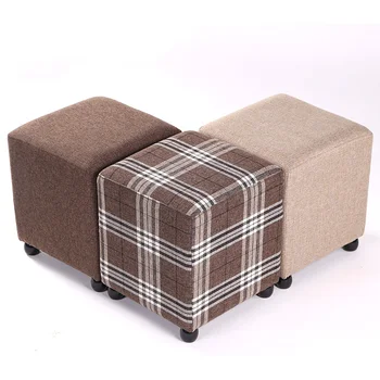 

Footstool sofa stool fabric change shoe bench coffee table stool wear shoes test shoes stool clothing store rest dressing