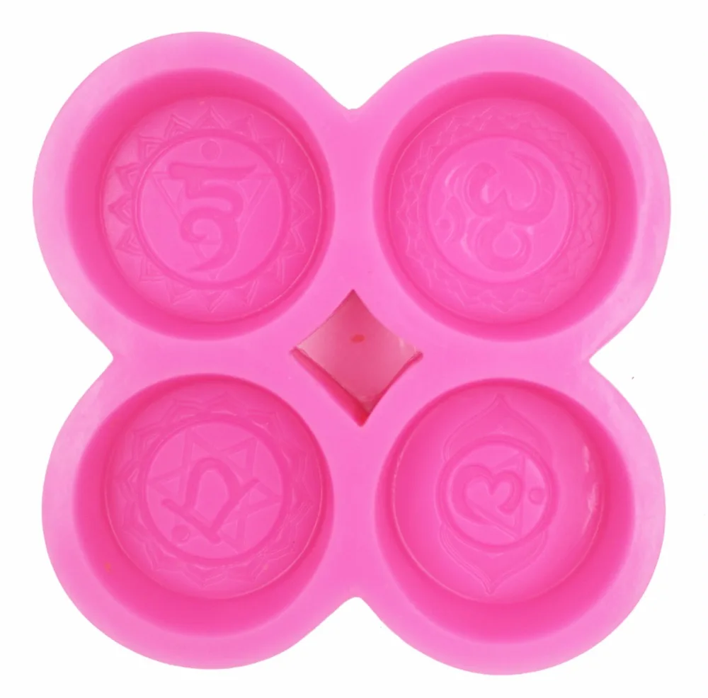 4 Cavity Character Silicone Soap mold DIY Hangmade Craft 3d soap molds S566