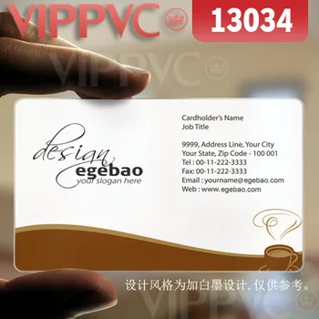 

13034 plastic card company - matte faces transparent card thin 0.36mm