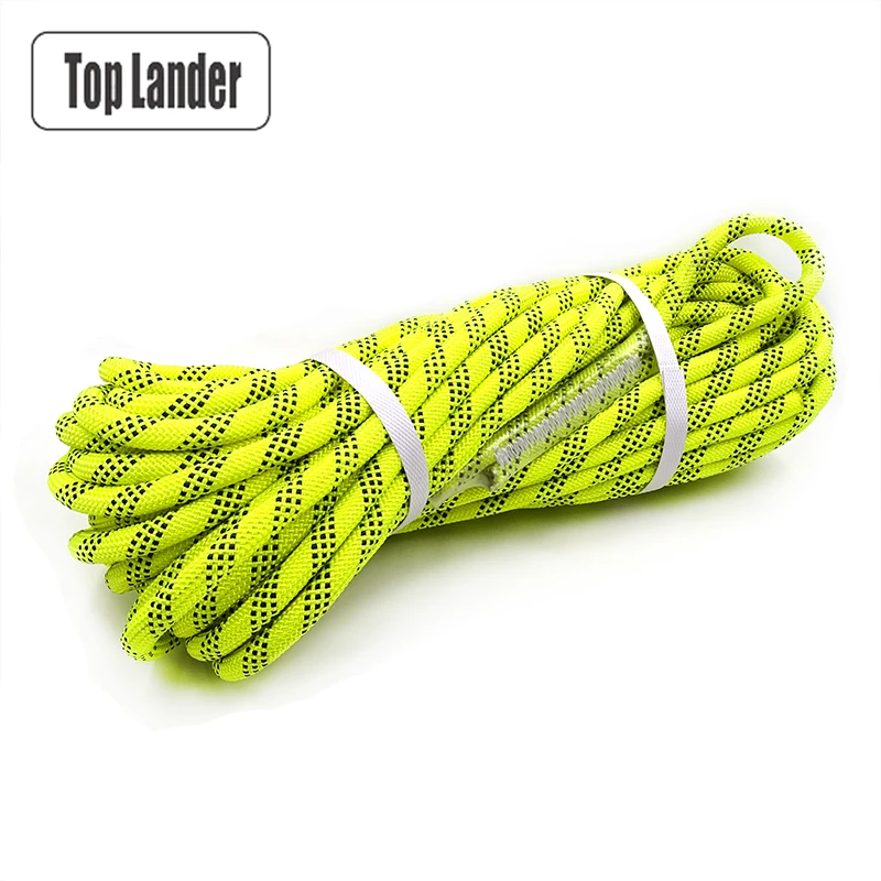 Ceny 30m lina wspinaczkowa 12mm średnica uniwersalna lina ratunkowa do drzewa skalnego wspinaczka ścienna Rescue Fire Escape Downhill wysoka wytrzymałość