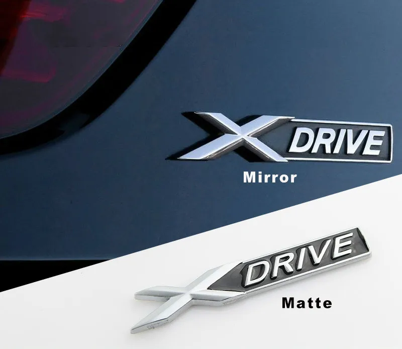 2 шт. Xdrive X drive Автомобильная хромированная эмблема значок наклейка крыло боковая