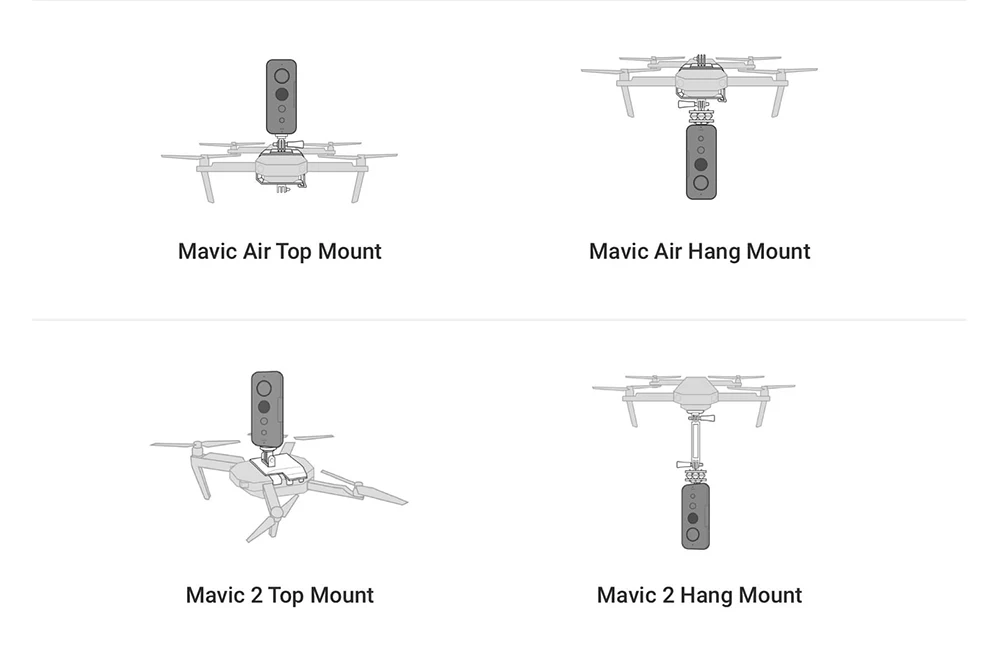 Insta360 ONE X& ONE Mavic Pro Drone подвесное крепление Верхнее Крепление Mavic Air Mavic 2 комплект для Insta360 ONE X и ONE