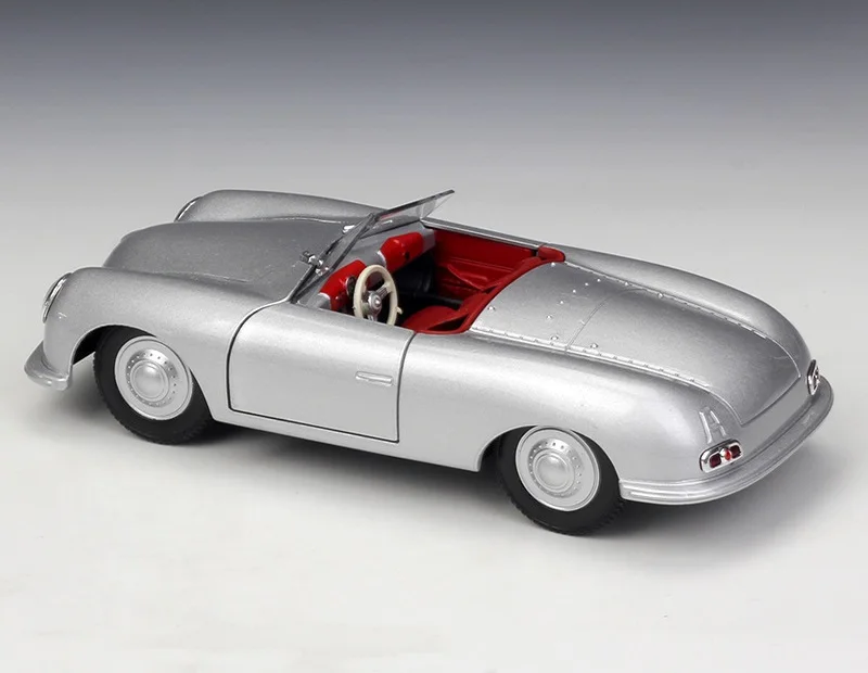 1:24 Welly Porsche 356 1948 № 1 Roadster Серебряный литья под давлением модель автомобиля