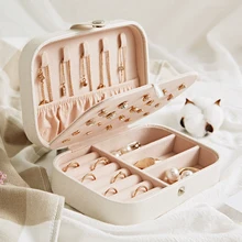 Портативный органайзер для ювелирных изделий, модные серьги, ожерелье, кольца, упаковка, для женщин, дисплей, коллекция, чехол, аксессуары