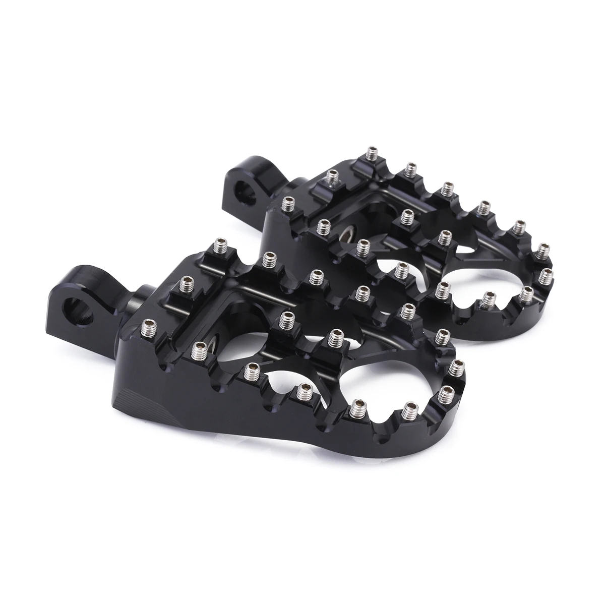 

CNC Wide Fat Footpegs Foot Pegs MX Rotating Custom Chopper Bobber Style for Harley Davidson