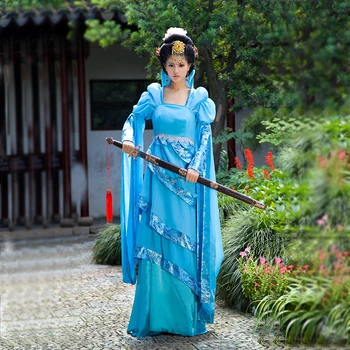 

Lakeblue Chinese Tradition Ancient Infanta Peri Dramaturgic Dress Dance Wear Photo Dress Princess Dress Cosplay One Size 081809
