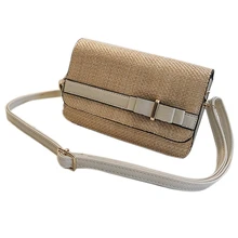 FGGS-сумка через плечо, новая Корейская версия сумки, дикая соломенная маленькая квадратная сумка, модная сумка на плечо с цепочкой