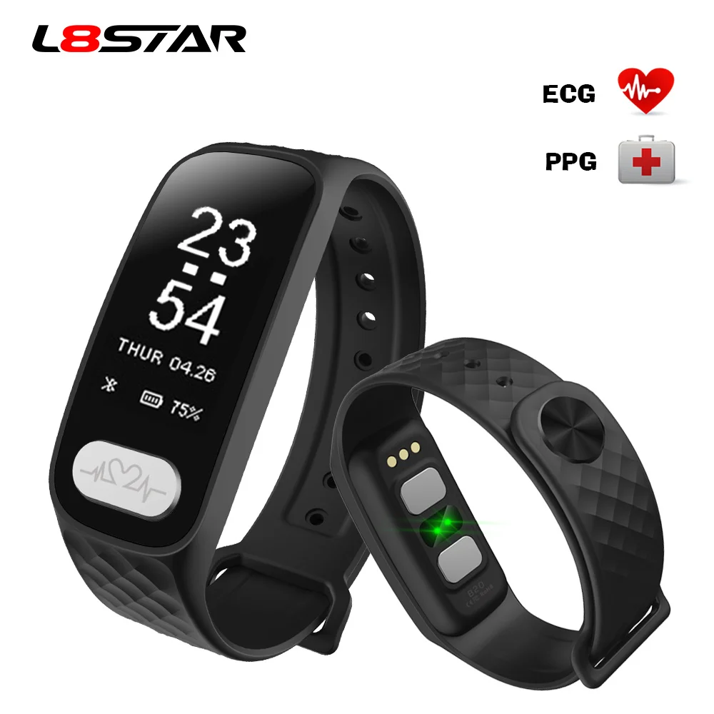 Pаспродажа L8STAR R11 ЭКГ PPG умный Браслет пульсометр HRV монитор здоровья кровяное давление трекер активности Спорт фитнес трекер умный Браслет