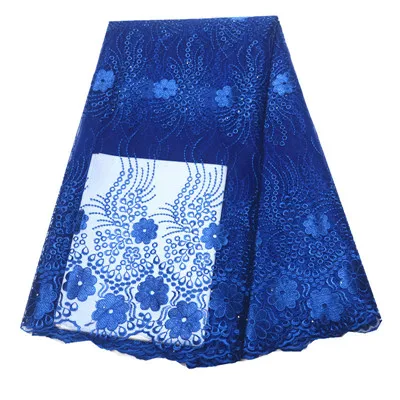 

royal blue lace fabric latest 2019 tulle beaded african fabric french net nigerian african lace fabric 2018 high quality lace