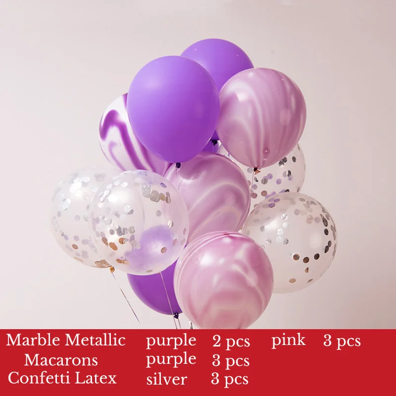 marble +Macarons+confetti silver