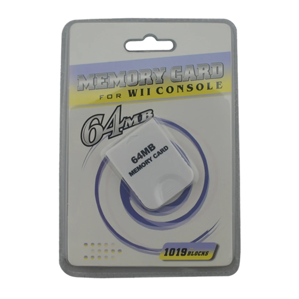 

10pcs a lot High Quality for Wii 64MB Memory Storage Card Saver For Nintendo For Wii For GameCube For N-GC Xmas Gift