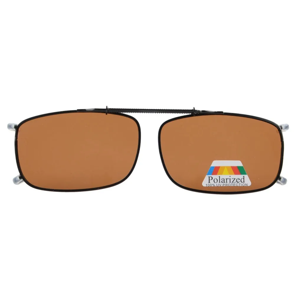 

C63 Eyekepper Metal Frame Rim Polarized Lens Clip On Sunglasses 52x33mm
