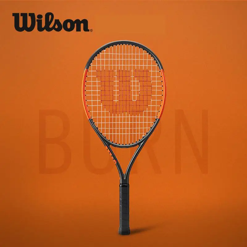 

Original Wilson High Strength Carbon Fiber Shock Absorption Junior Professional Tennis Racket Burn 25s Child WRT534000