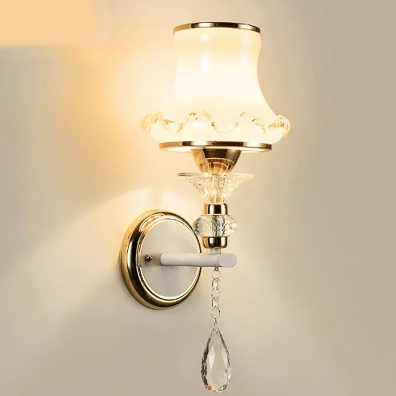 

Bedroom bedside wall lamp modern minimalist living room lights creative restaurant wall lamp aisle stair glass LED corridor lamp