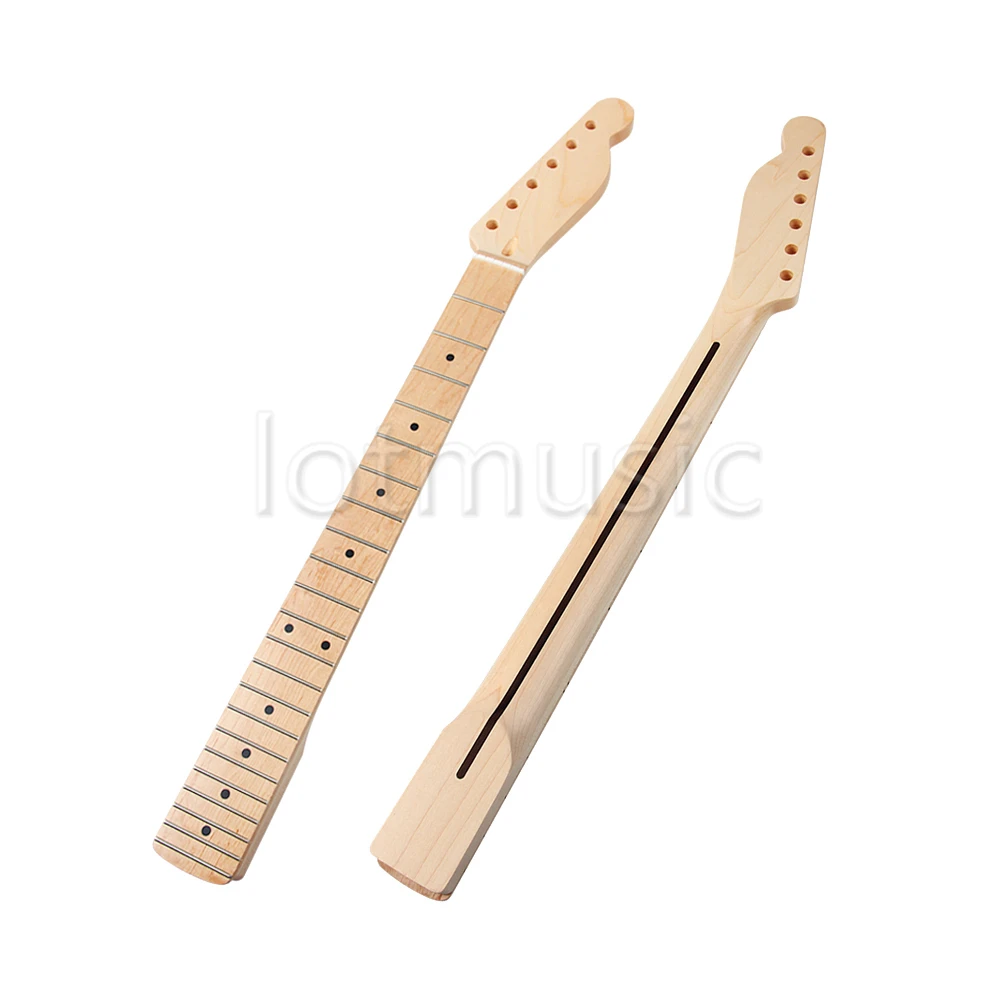 Guitar Neck Maple 22 Fret Maple Fingerboard Black Dot