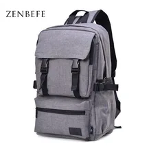 ZENBEFE Vintage Unisex Backpack Canvas Bag Casual Student School Bag Travel Bag Daily Satchel Rucksack Backpack For College