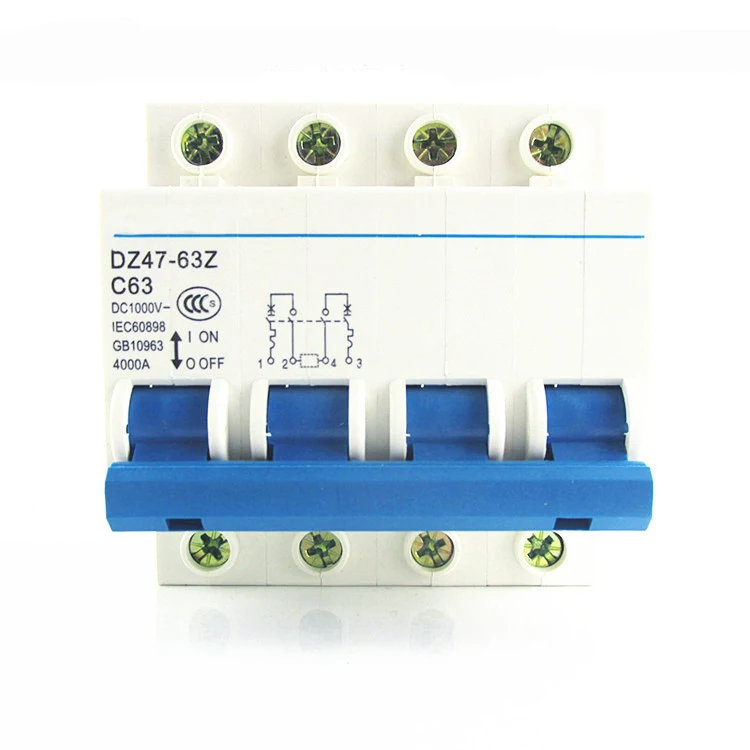 DZ47-63 4P 6A 10A 16A  20A 25A 32A 40A 50A 63A Mini Circuit Breaker MCB Cutout Switch Breaker Switch Chopper