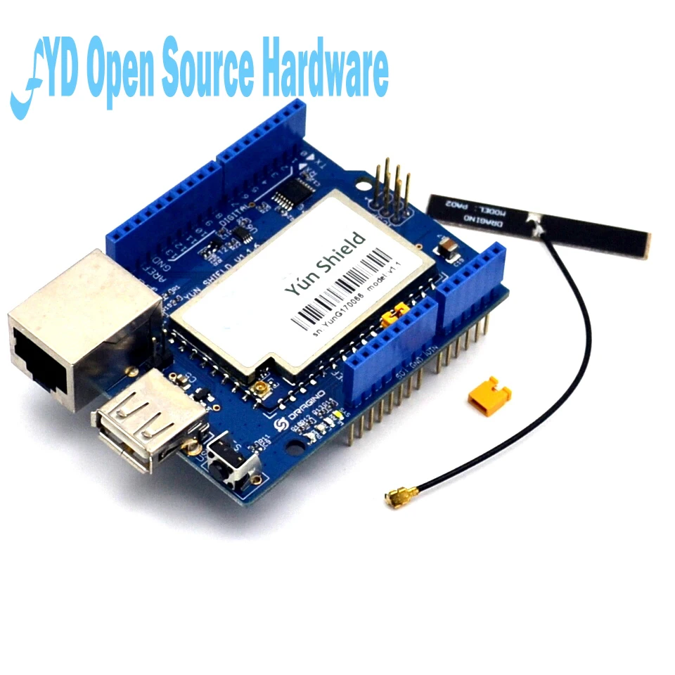1 шт. Yun Shield V1.6 Linux WiFi Ethernet USB Project для arduino|yun shield|projecter wifiethernet shield |