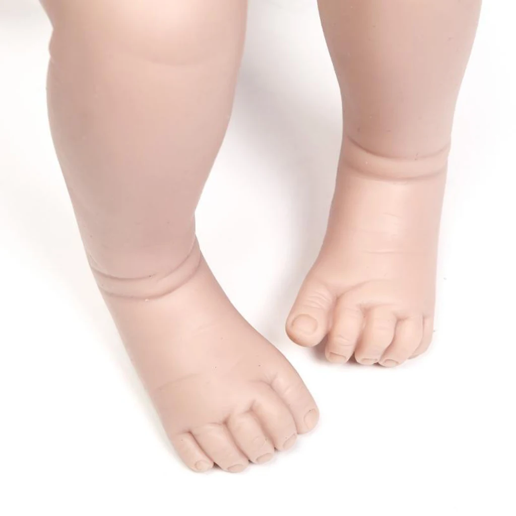 100% безопасный полный силиконовые 19 дюймов Reborn наборы Неокрашенный новорожденных кукла с головой 3/4 руки ноги Большой DIY ручной работы