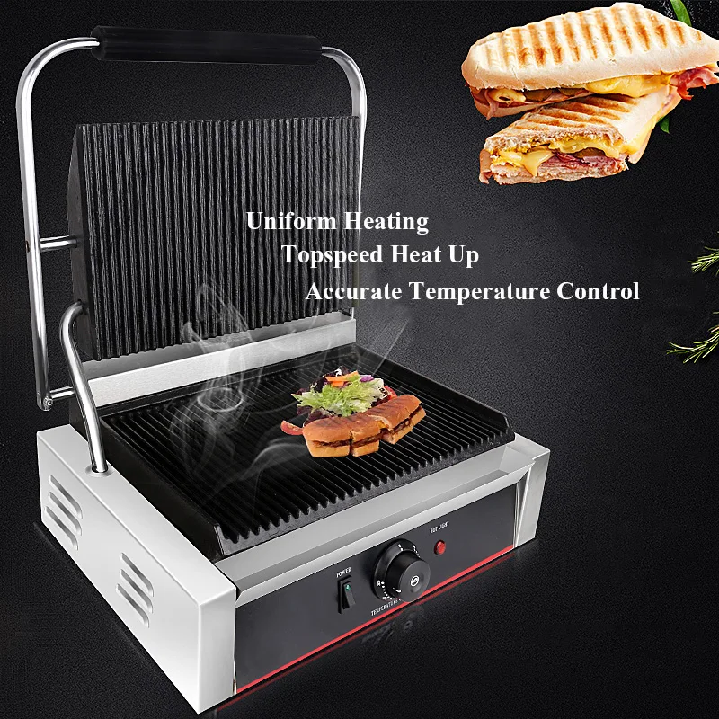 Buy Electric Stripe Grill Commercial Sandwich Hot