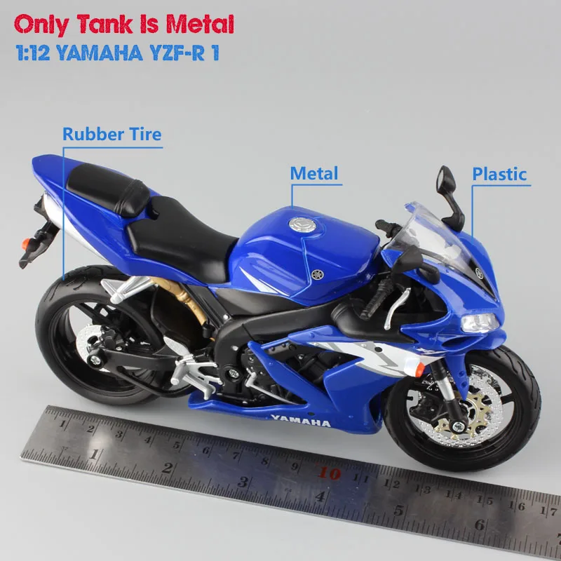 1:12 абсолютно новые детские мини модели Yamaha Supercross YZF R1 литые под давлением мотора