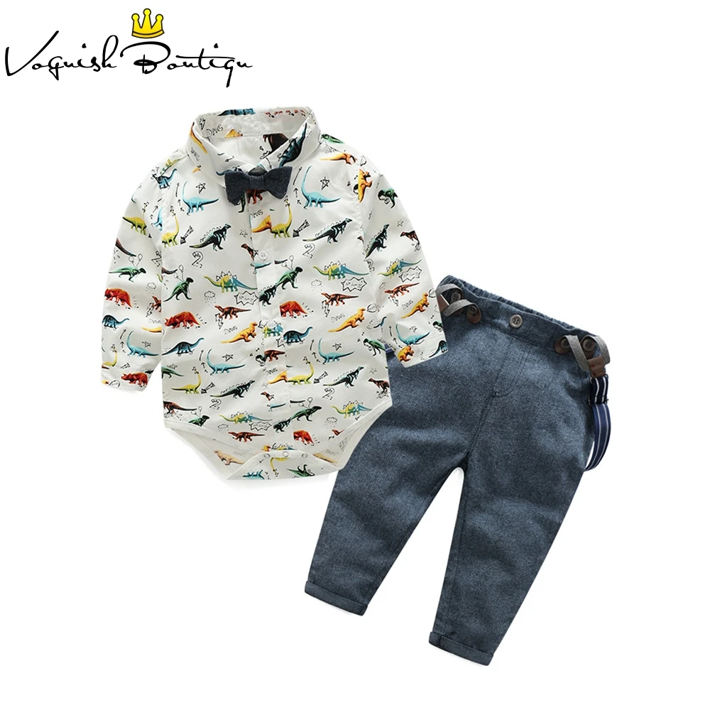 Одежда для новорожденных мальчиков; bebes; комбинезоны с длинными рукавами и комбинезон; одежда для малышей с рисунком динозавра