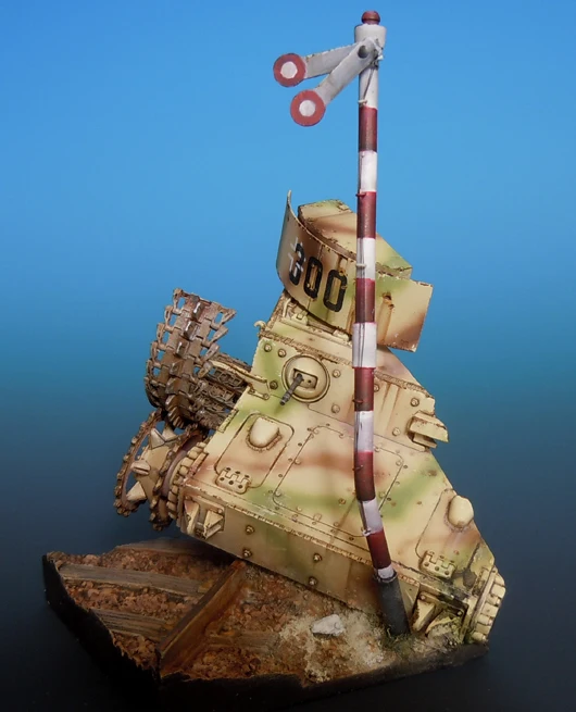 Несобранная основа для древней сцены 1/35 60 мм * (с флагштоком) набор из