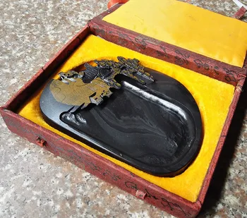 

Ink Stone Chinese Calligraphy Ink Painting Ink Stone Duan yan tai with Gift Box Best Gift for Artist The Four Treasures of Study