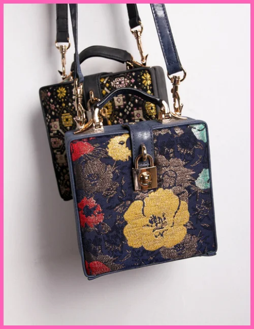 new concise fashion national lovely box handbag box bags mini