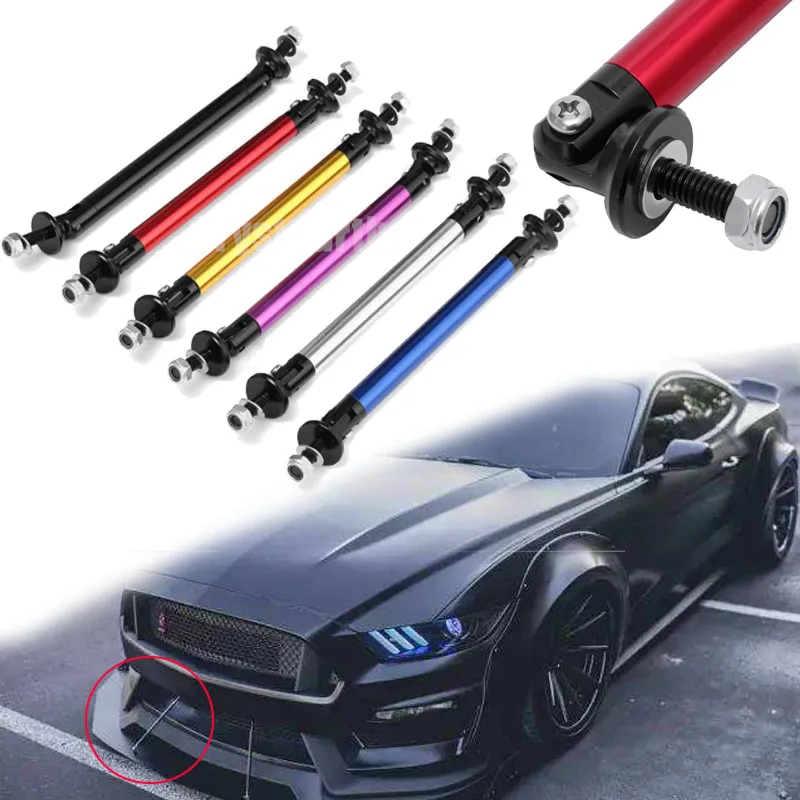 

2x Car Front Rear Frame Bumper Lip Protector Universal Auto Truck Rod Splitter Strut Tie Bar Support For Honda Toyota