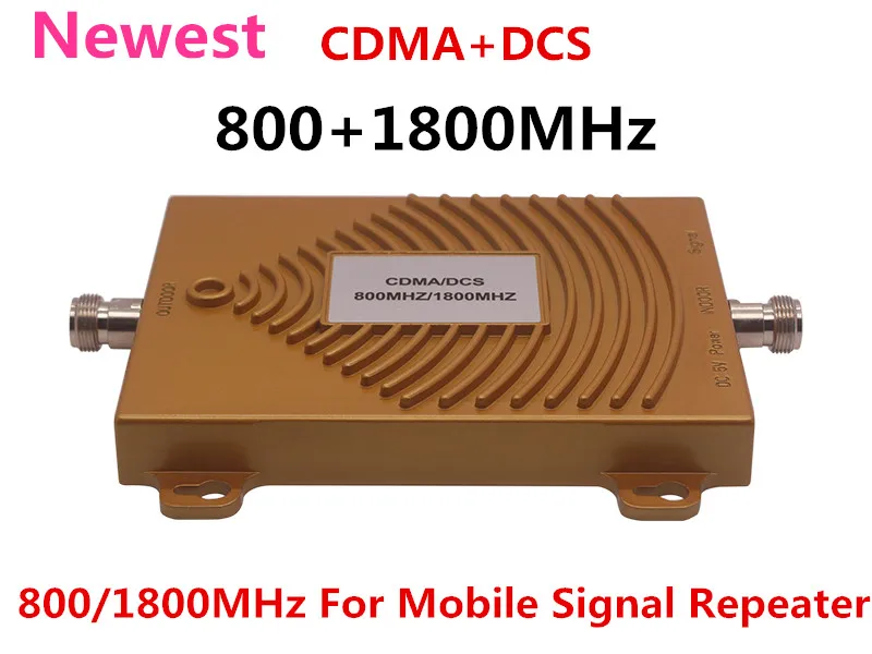 

High Gain UMTS 850 GSM 1800mhz Mobile Signal Amplifier Frequency CDMA DCS Dual Band Gold Repeater AGC Booster Repetidor 850mhz