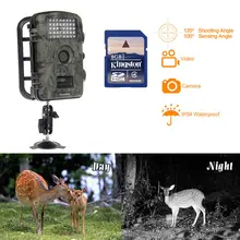 Free shipping!RD1001 12MP PIR Night Vision IR Game Hunting Trail Security HD Camera Cam DVR+Free 8GB