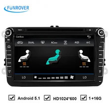 FRETE GRÁTIS para VW dvd player do carro fábrica de vender atualização para 8 inch Quad Core HD1024 * 600 Android Carro DVD GPS OEM fit rádio rns510