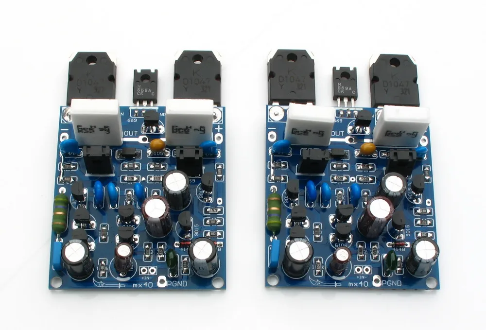 MX40 100W+100W 4ohm stereo Class AB Power amplifier completed board by ...