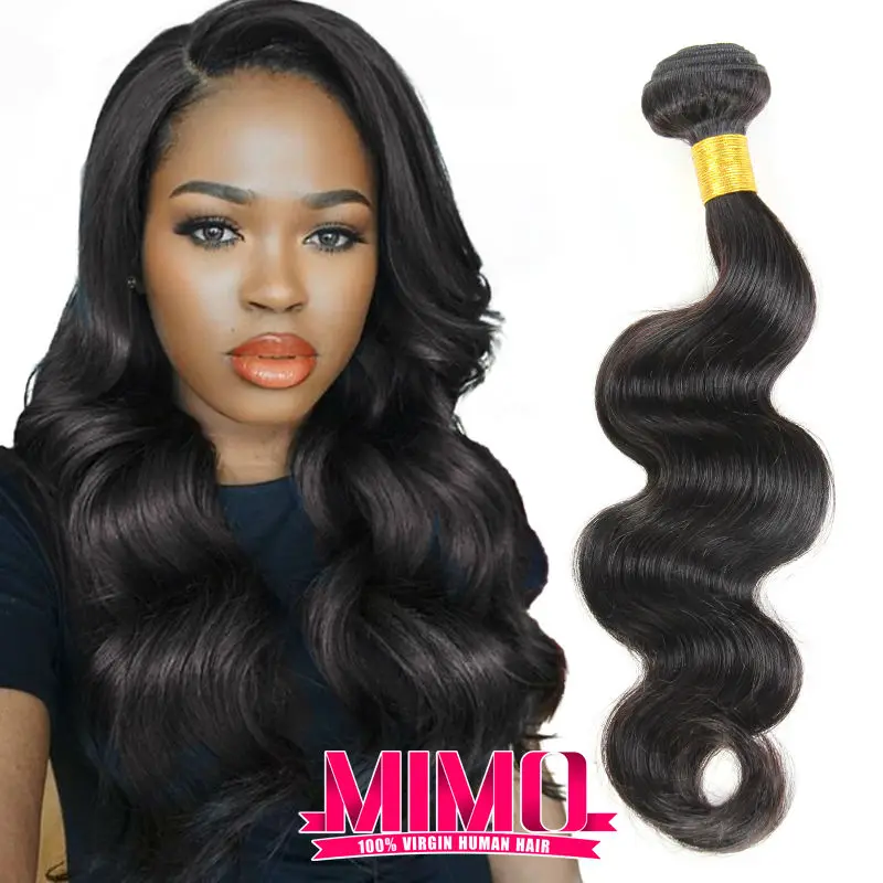 7A Unprocessed Peruvian Virgin Hair Body Wave 3 Bundles Queen Hair Products Peruvian Body Wave  Peruvian Human Hair Weaves MIMO
