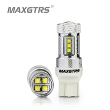 2x высокое Мощность 30 Вт 50 Вт 80 Вт кри чип T20 7443 W21/5 Вт авто светодиодный лампы автомобиля Фары заднего хода Резервное копирование сигнала DRL лампы белого цвета-красный, желтый