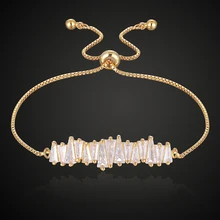 Theresa ювелирные изделия 3A неправильные вставки из циркония установка Медь Выдвижной замок неровный браслет и браслет модные ювелирные изделия