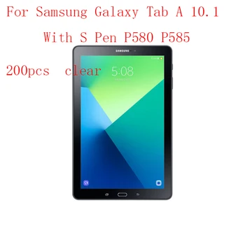 

Transparent Tablet LCD film Screen Protector for Samsung Tab A 10.1 P580 P585 9H Anti-scratch without retail packing 200pcs/lot