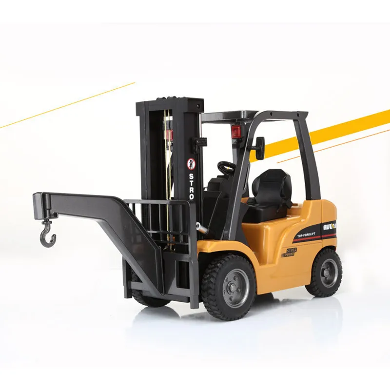 

New Arrival HuiNa 577 Forklift Alloy Metal Plastic 2.4G 8CH RC Truck Multi-players Toy