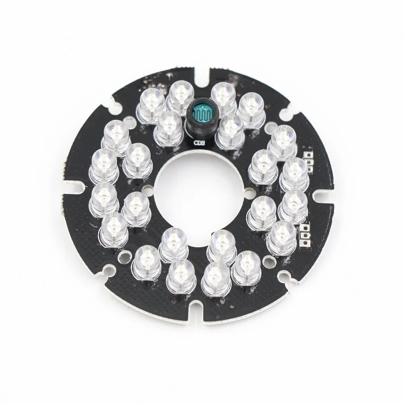 

90 degrees CCTV Accessories infrared light 24 Grain IR LED board for Surveillance cameras night vision diameter 54mm